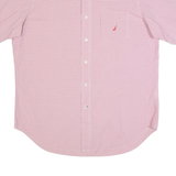 NAUTICA Mens Shirt Red Check L