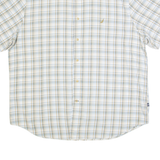 NAUTICA Mens Shirt Cream Check 2XL