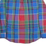 TOMMY HILFIGER Slim Fit Mens Shirt Red Plaid Long Sleeve L