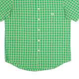 CHAPS Mens Shirt Green Check M