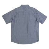 WRANGLER Mens Plain Shirt Blue L