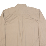 TIMBERLAND Weathergear Mens Plain Shirt Brown Long Sleeve S