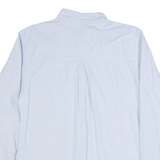 CHAPS Mens Shirt Blue Striped Long Sleeve XL