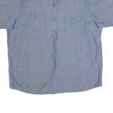 WRANGLER Mens Plain Shirt Blue XL
