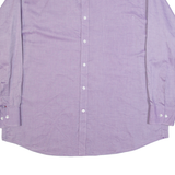 TOMMY HILFIGER Mens Plain Shirt Purple Long Sleeve XL