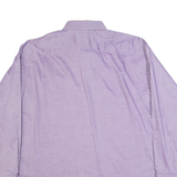 TOMMY HILFIGER Mens Plain Shirt Purple Long Sleeve XL