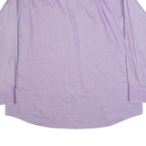 TOMMY HILFIGER Mens Plain Shirt Purple Long Sleeve XL
