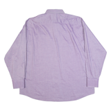 TOMMY HILFIGER Mens Plain Shirt Purple Long Sleeve XL