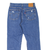 LEVI'S 501 BIG E Jeans Distress Womens Blue Regular Straight Stone Wash W28 L26