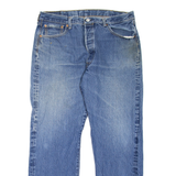 LEVI'S 501 Jeans Mens Blue Regular Straight Stone Wash W35 L30