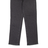 LEVI'S 724 High Rise Crop BIG E Womens Jeans Black Regular Straight W26 L25