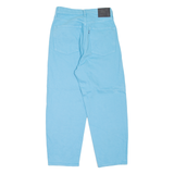 LEVI'S Barrel Crop Made & Crafted BIG E Womens Jeans Blue Loose Tapered W26 L23