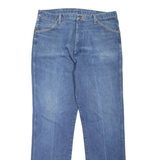 WRANGLER Mens Jeans Blue Regular Straight Stone Wash W38 L34