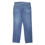 WRANGLER Mens Jeans Blue Regular Straight Stone Wash W38 L34