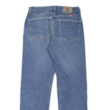 WRANGLER Mens Jeans Blue Regular Straight Stone Wash W33 L32