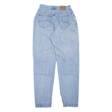LEE Womens Jeans Blue Regular Mom Stone Wash W24 L30
