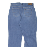 LEE Distressed Womens Jeans Blue Regular Straight W31 L28