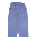 Mens Trousers Blue Regular Straight W28 L32