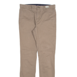 TOMMY HILFIGER Chino Mens Trousers Beige Slim Straight W31 L34