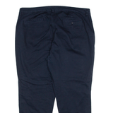 LAUREN RALPH LAUREN Womens Trousers Blue Relaxed Tapered W40 L28