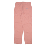 DICKIES Carpenter Womens Trousers Pink Relaxed Straight W27 L29