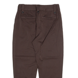 REISS Womens Trousers Brown Relaxed Tapered Wool W30 L24