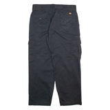 DICKIES Cargo Mens Trousers Black Relaxed Tapered W34 L30
