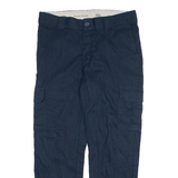 DICKIES Cargo Mens Trousers Blue Regular Straight W34 L30