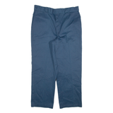 DICKIES Mens Trousers Blue Relaxed Straight W36 L28