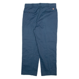 DICKIES Mens Trousers Blue Relaxed Straight W36 L28