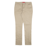 DICKIES Womens Trousers Beige Slim Skinny W30 L31