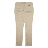 DICKIES Womens Trousers Beige Slim Skinny W30 L31