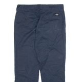 DICKIES Mens Trousers Blue Regular Straight W34 L34