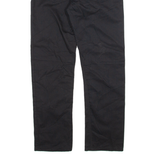 DICKIES Mens Trousers Black Slim Straight W32 L29