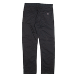 DICKIES Mens Trousers Black Slim Straight W32 L29