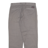 DICKIES Mens Trousers Grey Regular Straight W32 L28