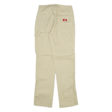 DICKIES Carpenter Womens Trousers Beige Regular Straight W26 L31