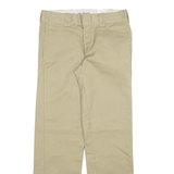 DICKIES Mens Trousers Beige Slim Straight W30 L32