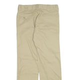 DICKIES Mens Trousers Beige Slim Straight W30 L32
