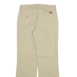 DICKIES Womens Trousers Beige Relaxed Straight W29 L30
