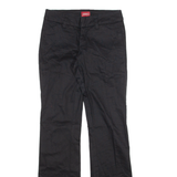 DICKIES Womens Trousers Black Slim Bootcut W26 L32