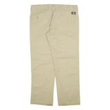 DICKIES Mens Trousers Beige Slim Straight W34 L30