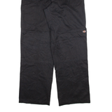 DICKIES Mens Trousers Black Relaxed Straight W36 L34