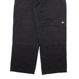 DICKIES Mens Trousers Black Relaxed Straight W34 L28