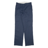 DICKIES Mens Trousers Blue Regular Straight W30 L32