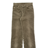 LEVI'S Womens Corduroy Trousers Brown Slim Straight 90s W24 L30