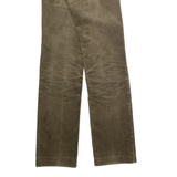 LEVI'S Womens Corduroy Trousers Brown Slim Straight 90s W24 L30