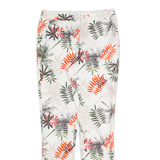 REISS Selena Floral Womens Trousers Beige Slim Skinny W26 L28