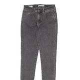 LEVI'S 721 High Rise BIG E Womens Jeans Grey Slim Skinny W25 L32
