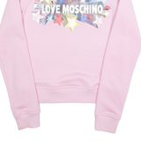 LOVE MOSCHINO Womens Sweatshirt Pink UK 8